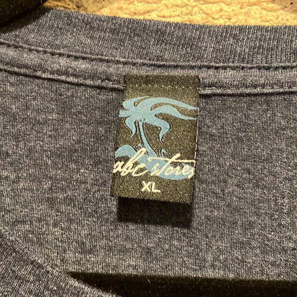 ABC Hawaii Store super soft dk blue heather T-shirt in XL. NWOT. - Picture 3 of 4